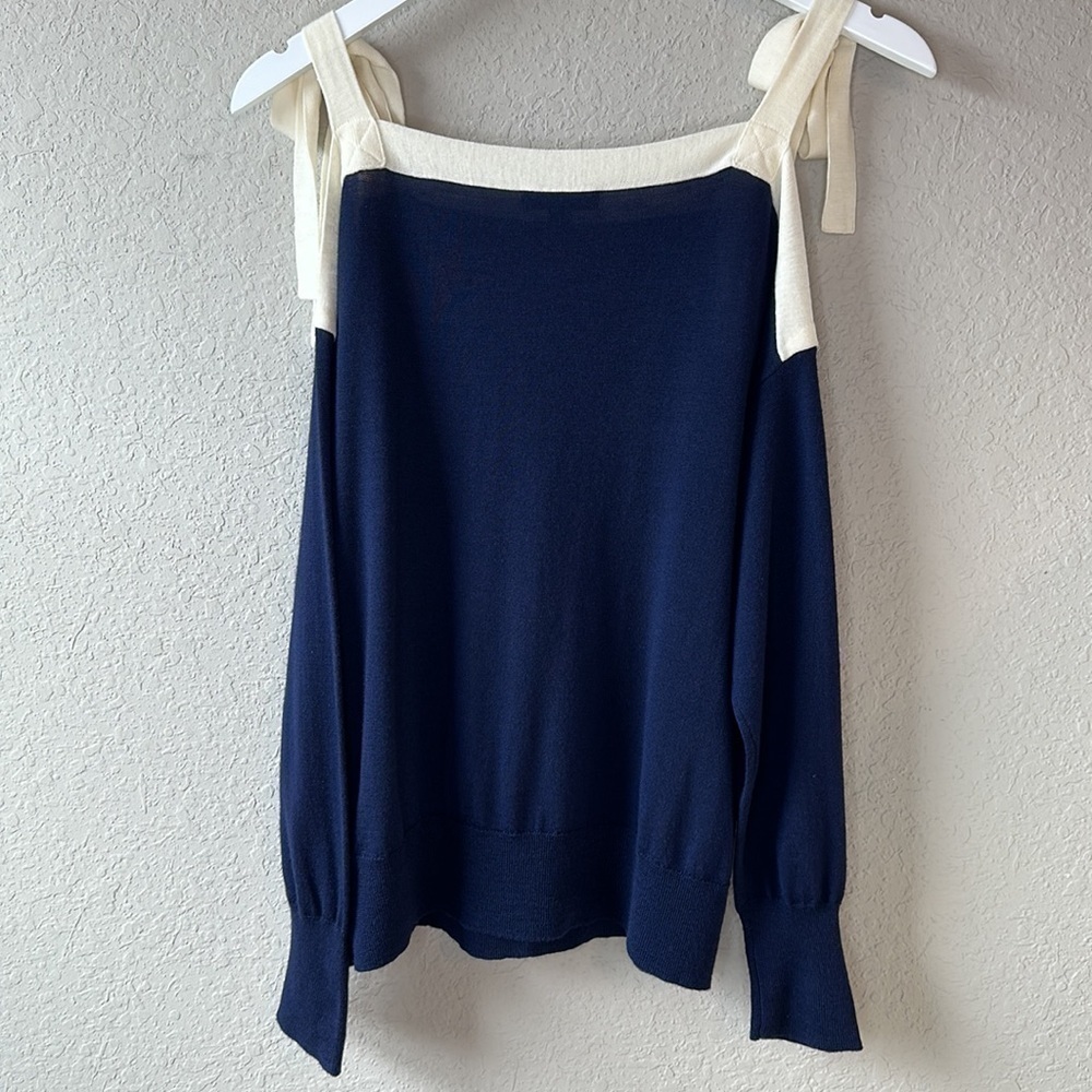J.Crew Merino Wool‎ Tie Shoulder Sweater Size Small - Picture 6 of 11